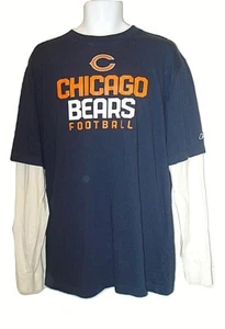 Camiseta Chicago Bears De Colección NFL RBK Camiseta Reebok Manga Larga Azul Blanco Para Hombres XL - Imagen 1 de 5