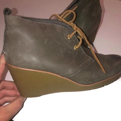 Sperry верхний сидер ботинки женщин Harlow на танкетке ботинок коричневый кожаный размер 8 М - Изображение 1 из 4