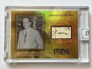 2024 Eternal Cuts World John Von Neumann Authentic History Relic Gold /10 - Bild 1 von 2