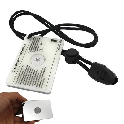 Маленькое зеркало для выживания зеркало сигнальное зеркало военного класса 2 X 3 дюйма - Изображение 1 из 4