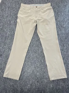 FootJoy Hose Herren 34x32 hellbraun beige sportliche Passform Performance Golf Chino gerade - Bild 1 von 13