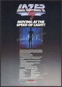 LAZER TAG - Original 1987 Trade AD / Poster / Worlds of Wonder Promo - Academy - Bild 1 von 1