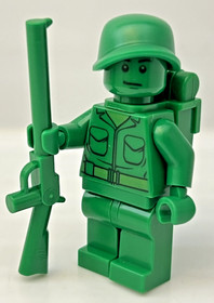 LEGO TOY STORY ARMY MAN Minifigure Rifle Backpack Green Toy Soldier
