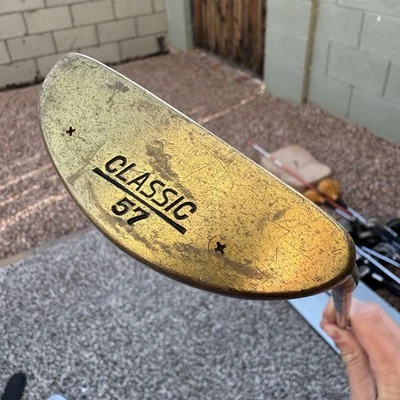 Polished Wood Putter-Half Mallet “Classic 57” Wood Brass 35.5” - Image 1 of 4