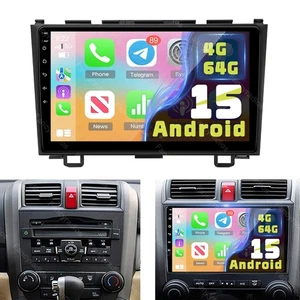 Radio estéreo de coche 4G+64G para Honda CRV 2007-2011 Android 15 GPS navegación Carplay + cámara - Imagen 1 de 14