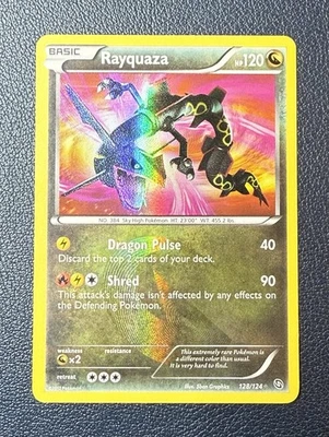 2012 Pokemon Black & White Rayquaza 128/124 Dragons Exalted Secret Rare NM - Image 1 of 4