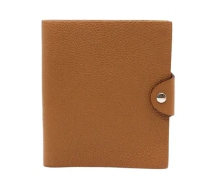 Hermes Ulysses PM Braun Leder Notizbuch Hülle Agenda Silber Hardware - Bild 1 von 10