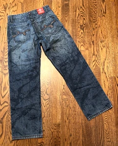 LRG Lifted Research Group Jeans 32x30 Embroidered Y2K Streetwear - Picture 1 of 6