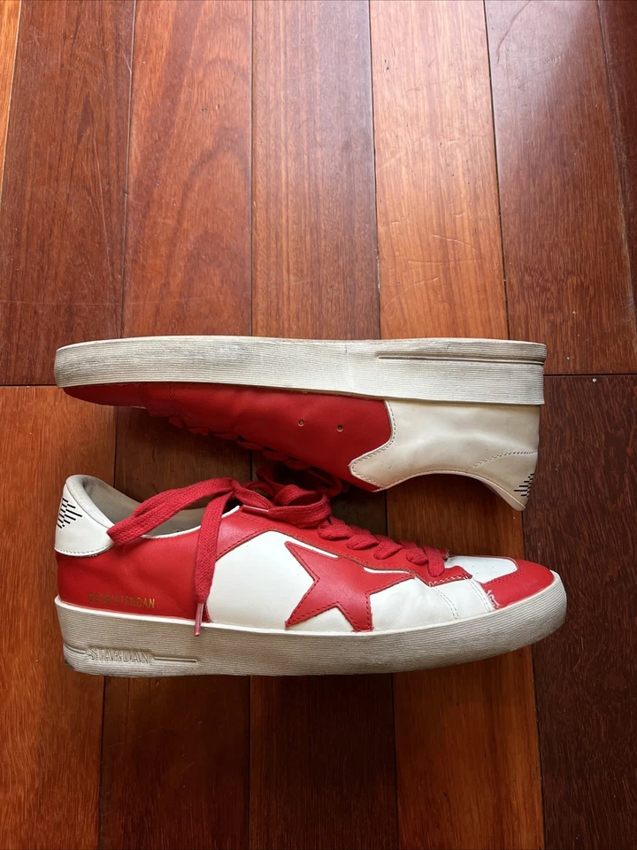 Golden Goose Stardan Red Size 43 EU Good Condition No Box Ships Fast Used - Image 1 of 4