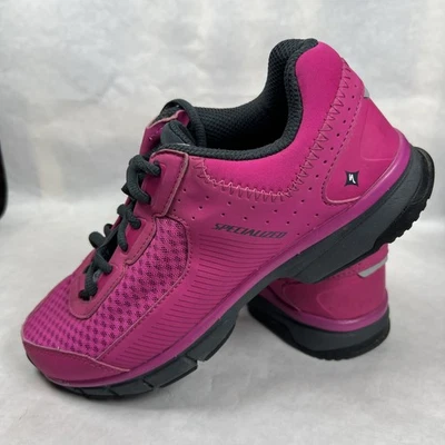 Zapatos de ciclismo Specialized para mujer rosa índice de rigidez 4 talla 38 o 7,25 EE. UU. Foto 1 de 4