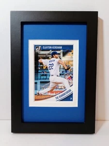 Clayton Kershaw Los Angeles Dodgers Rahmen Baseballkarte Plakette 2018 Donruss #154 - Bild 1 von 4