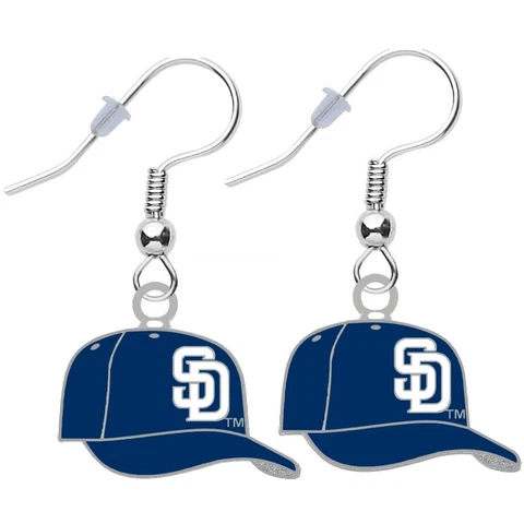 San Diego Padres Cap Pierced Earrings Cover