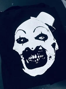 art the clown smile terrifier black horror movie t-shirt s-3XLarge clown horror - Picture 1 of 1