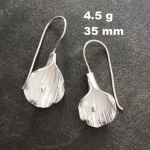 HANDWERK SILBER OHRRINGE BASTELN VINTAGE BAUMELT 4g Allure FLORAL #A309 - Bild 1 von 5