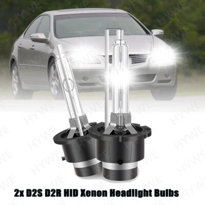 D2S D2R HID Xenon Headlight Bulbs 6500K For Acura RL TL TSX RDX MDX NSX ZDX CL  - Image 1 of 4