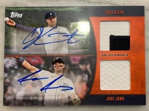 2025 Topps Series 2 Dual Auto Relic /25 Colt Keith and Jace Jung - Picture 1 of 3