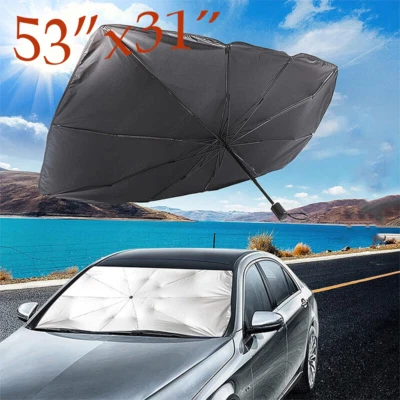 Parabrisas Parabrisas Coche Camión Parasol Paraguas Ventana Delantera Cubierta Visera Plegable Foto 1 de 4