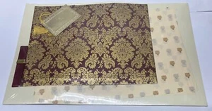 Victoria’s Secret 19x12 Gift Box with Tissue NIP/Sealed, maroon and gold - Picture 1 of 9