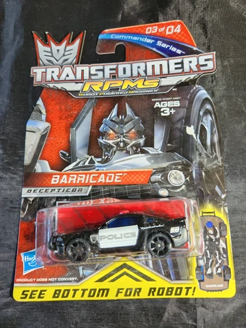 TRANSFORMERS RPMS BARRICADE DECEPTICON COMMANDER SERIES BX45 Cover