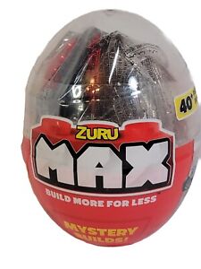 NEW Zuru Max Build More Mystery Eggs Kids Building Blocks with 40 Pc Vehicles