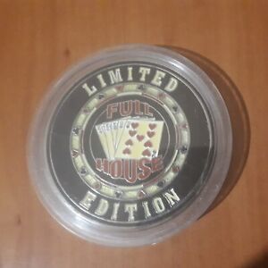 National Poker League limited edition full house Coin Chip in Protective Case