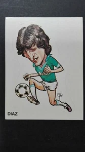 FIGURINA CALCIATORI PANINI 83/84 DIAZ CARICATURA N. 302 NUOVA CON VELINA - Imagen 1 de 1