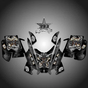 2010 - 2015 POLARIS PRO RMK - RUSH Decal Sticker Wrap Graphics Outlaw Black - Picture 1 of 1