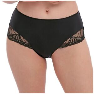 Fantasie Adelle Brief Size XL 16 18 Black Geometric Lace Full Knickers 101451