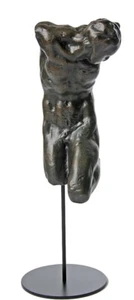 Male Nude Body Twisting Corps Sinner on Cross by Michelangelo Museum Replica - Picture 1 of 4
