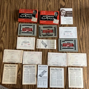 Vtg 1952 Auto Bridge, Play Yourself Game for One Person Multiple Sets +Advanced - Picture 1 of 9