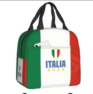 Italian Themed Thermal Insulated Lunch Bag for Work School. 