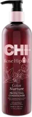 (€49,97/1L) CHI FAROUK Rose Hip Oil Protecting Conditioner + Pumpe 340ml aus USA - Bild 1 von 2