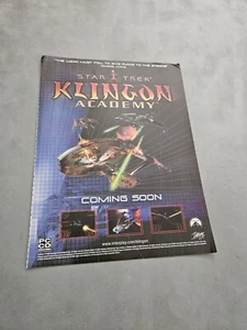 TPEEP271 MAGAZINE ADVERT 11X8" STAR TREK - KLINGON ACADEMY - Picture 1 of 1