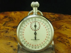 Cronómetro Candino plata nueva Open Face / Ref M3443-012050 / calibre Heuer 340 - Imagen 1 de 9
