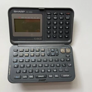 Sharp ZQ-3200 - PDA - Electronic Organizer 64kb - cover - Photo 1 sur 3
