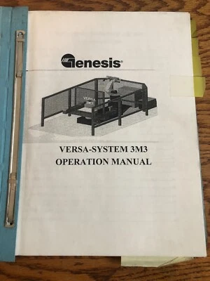 Genesis Systems Group Versa System V3M3 Moto Instruction Manual Parts List - Image 1 of 4