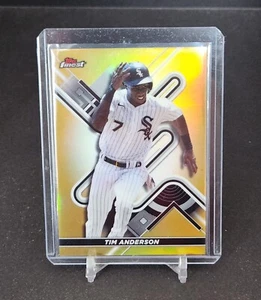 2022 Topps Finest Tim Anderson #103 Gold Refractor /50 White Sox - Picture 1 of 3