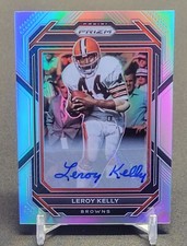 2022-23 Prizm Leroy Kelly Silver Auto #75 Cleveland Browns Legend!