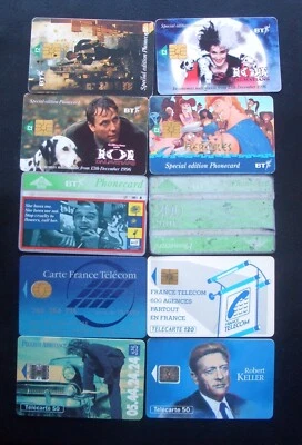 10 different PHONE CARDS UK BT, France Telecom - Image 1 of 2