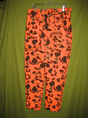 Calça de caça camuflada vintage Saftbak Chiller Killer masculina tamanho grande? Blaze Orange - Imagem 1 de 4