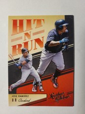2019 Leather & Lumber Hit-N-Run Insert #HNR-10 Jose Ramirez Cleveland Guardians 