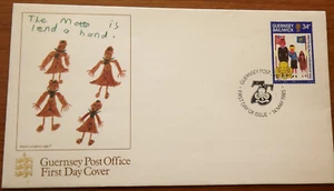 Guernsey: Girl Guides - 14 May 1985 - FDC + Insert - VGC - Picture 1 of 1