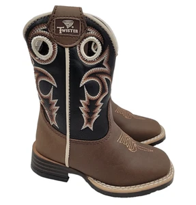 Twister Toddler Cowboy Boots Kids Size 9 M & F Western Products - Picture 1 of 12