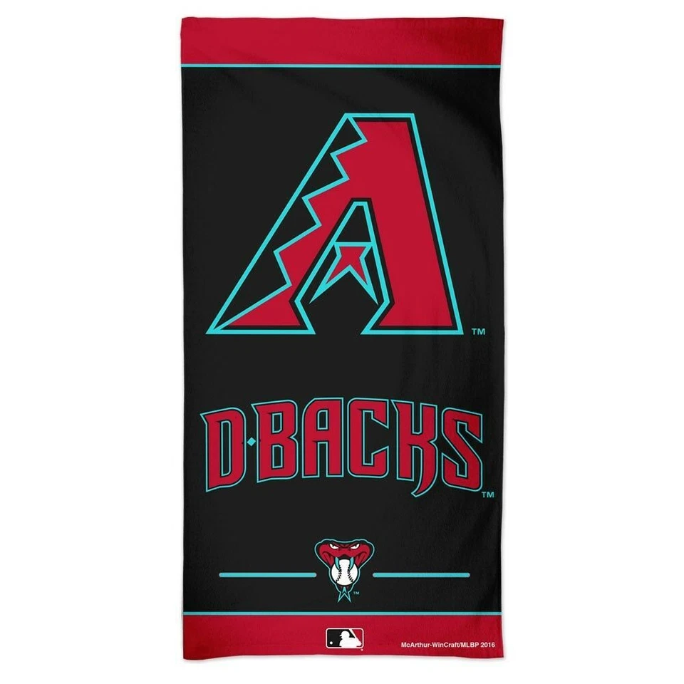 MLB Arizona Diamondbacks McArthur 30" X 60 " Pool Beach Dorm Towel NEW! - Image 1 of 1