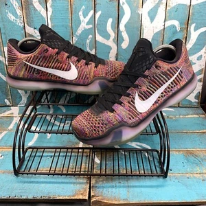 Nike ID Kobe 10 X Elite Low Mamba Days Flyknit Multicolor 802817-903 US 11 - Picture 1 of 11