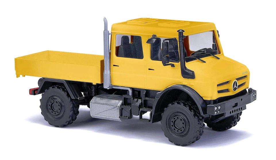 Busch 51080 Mercedes Benz Unimog U5023 Double Cab Yellow HO 1:87 NEW - Image 1 of 1