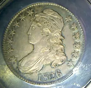 1826 Bust Half Dollar- ANACS AU55 -Nice Type Coin! - Picture 1 of 5