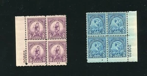 718, 719 3¢, 5¢ Olympic Games Los Angeles Stamp Plate Blocks MNH 1932 - Picture 1 of 5