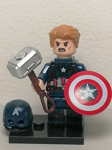 Captain America Minifigure From Marvel Brick  - Picture 1 of 3