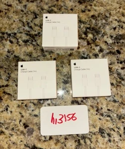 3 Pack ! Apple iPhone Type C to Type C Cable - New Original Box ! - 1m Long Cord - Picture 1 of 4